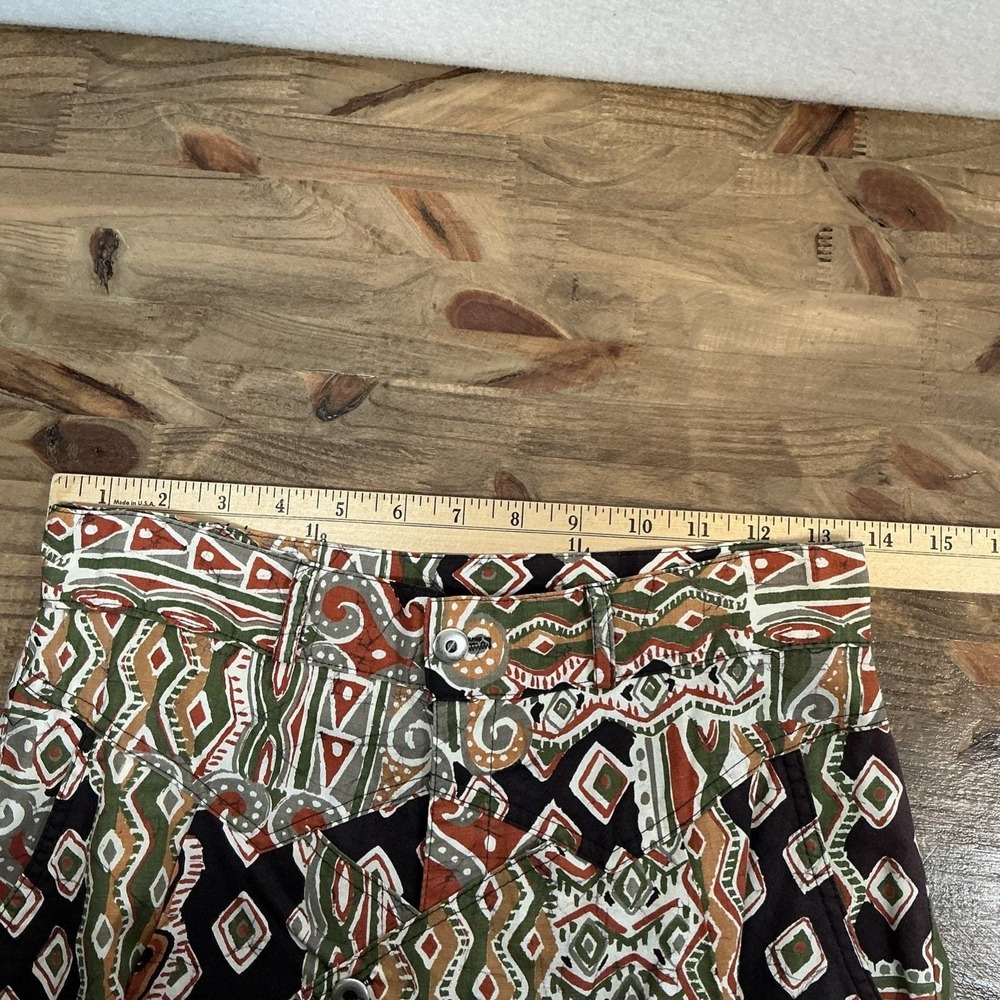 Vintage Circle T Marilyn Lenox Tribal‎ Print Wide Leg Cotton Pants - Picture 7 of 12
